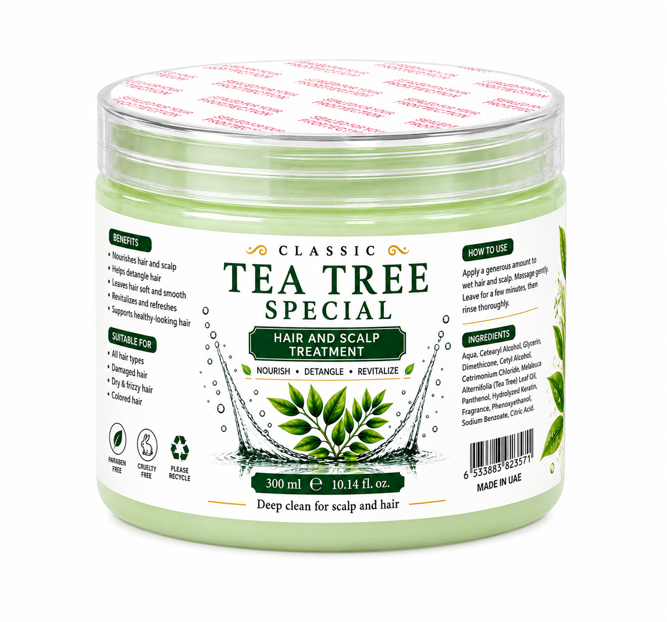 سنفرة الفروة Tea Tree