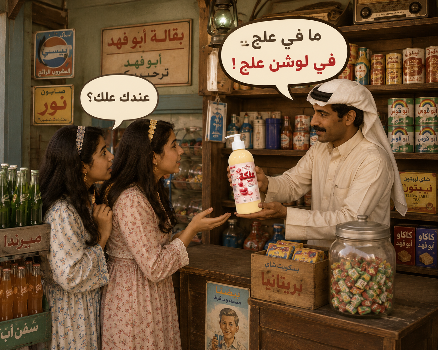 لوشن العلكة (العلچ)
