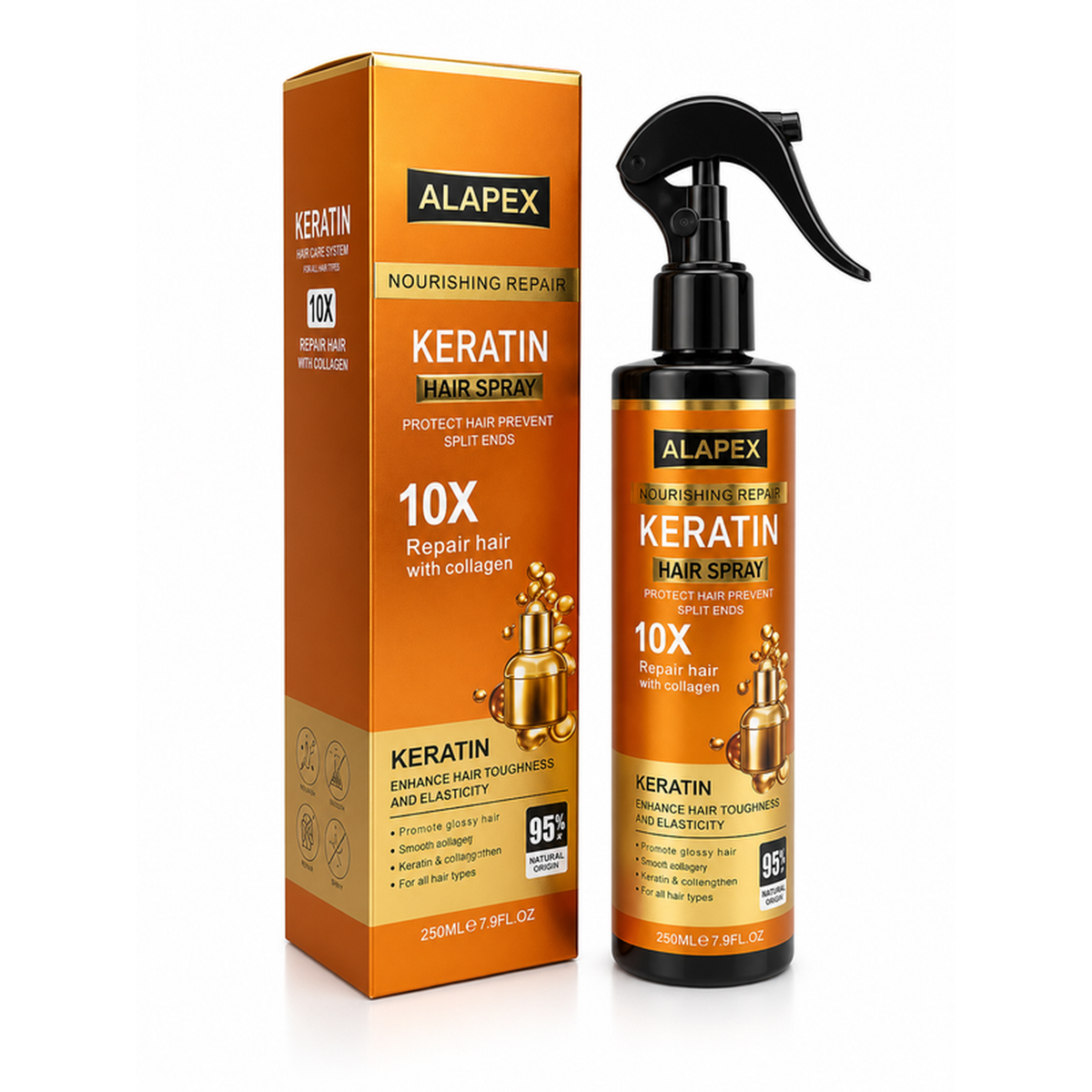 Keratin spray